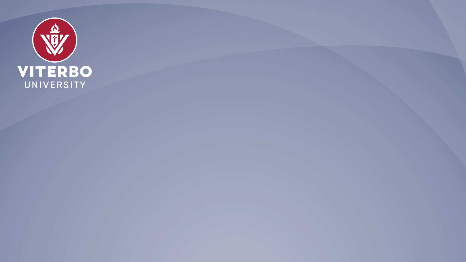 Blue Background with Viterbo Logo