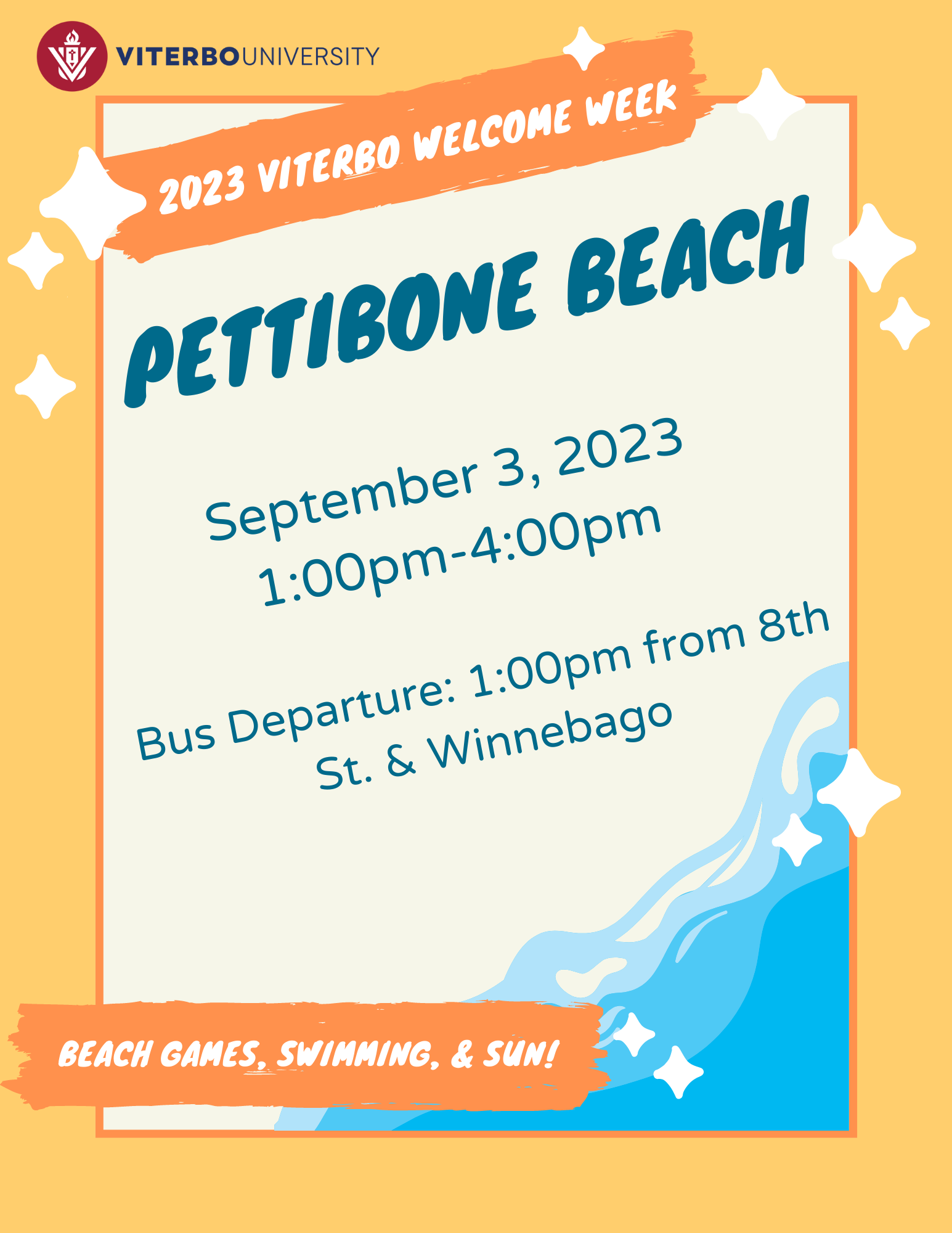 2023 Welcome Week Pettibone Beach Day
