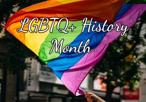 LGBTQ+ History Month Rainbow Flag