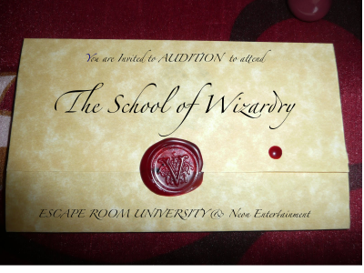 School of Wizardry Invitation
