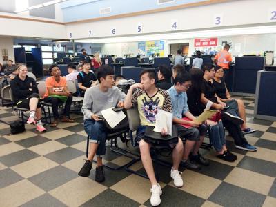 International Students at DMV