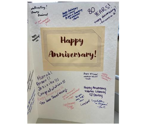 Library Anniversary Card Signatures