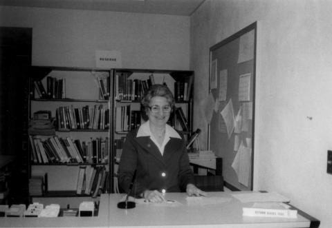 Fine Arts Center Librarian Sister Rosella Namer; year unknown