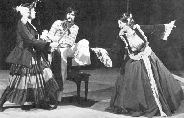 "The Pirates of Penzance" was staged in in the Fine Arts Center  in March 1974.