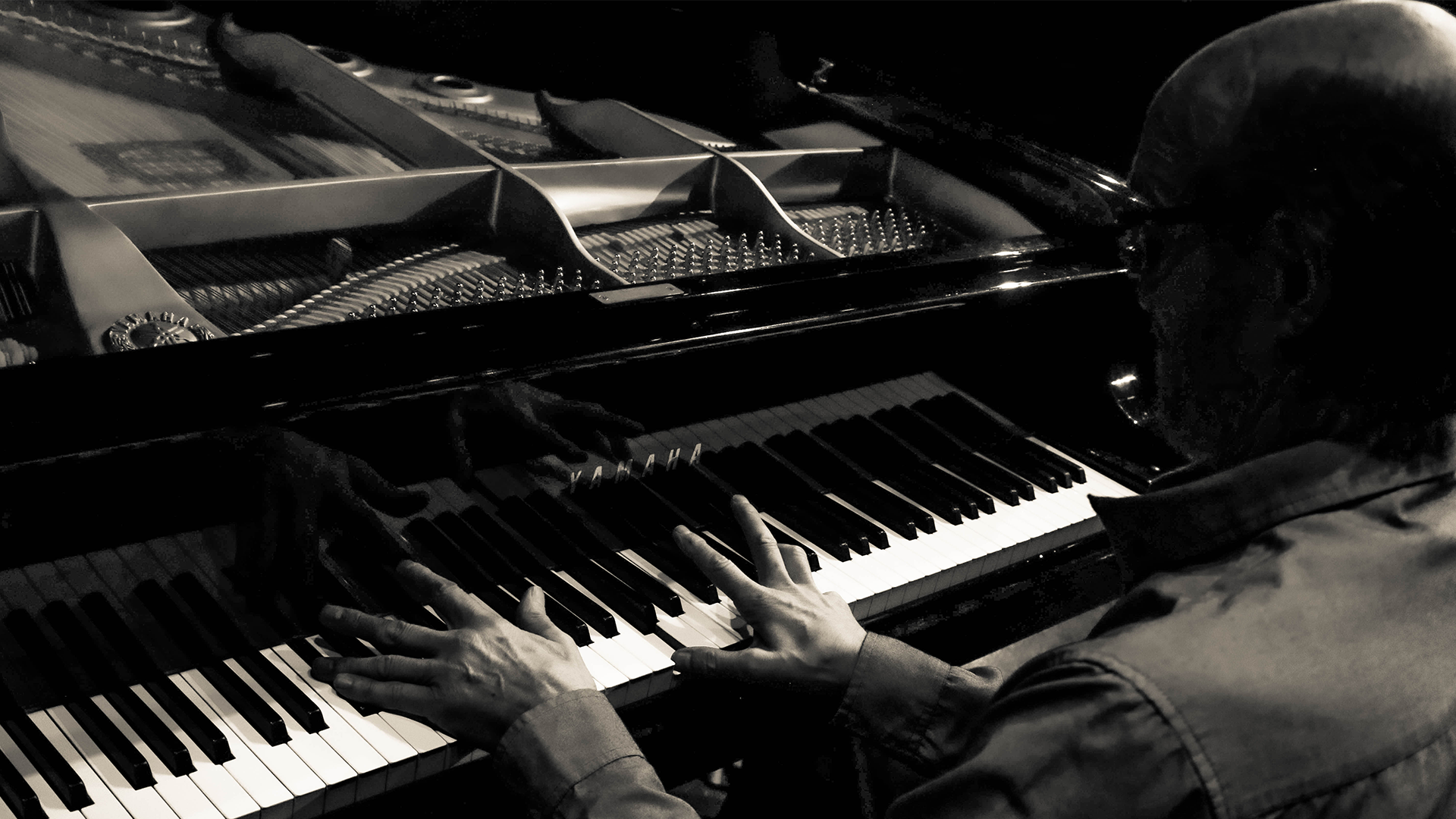George Winston at the piano