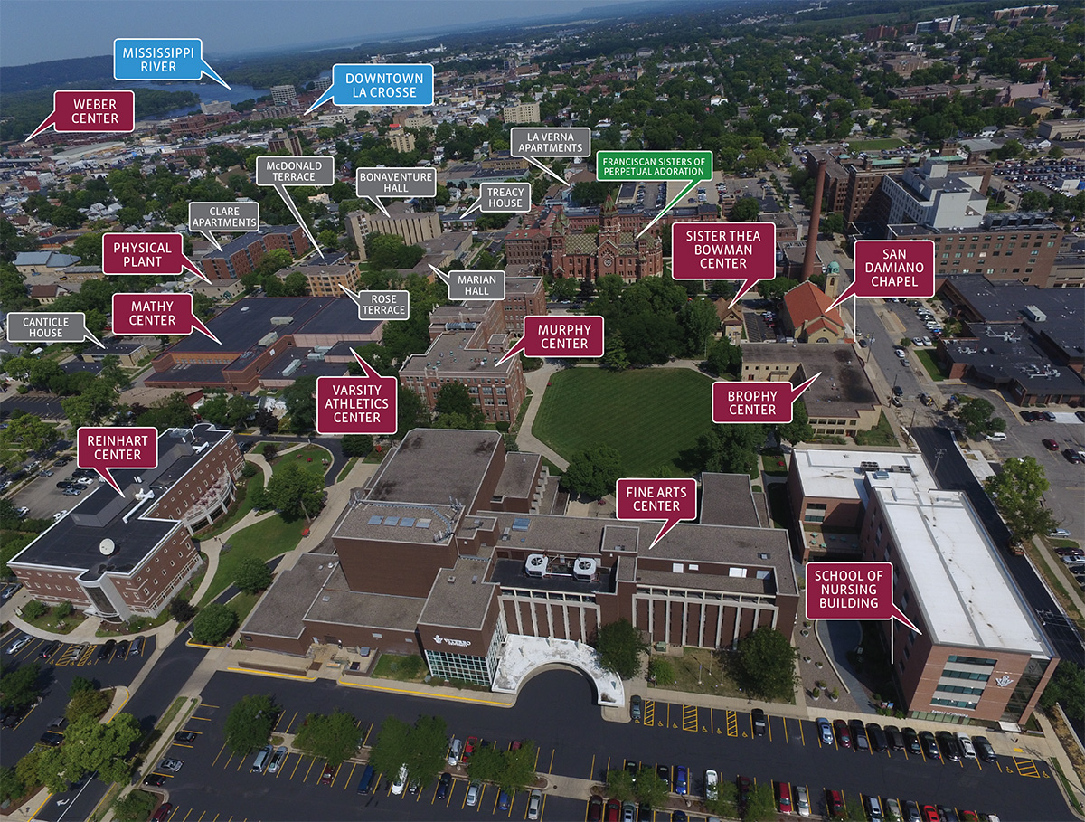 Aerial View of Viterbo Campus