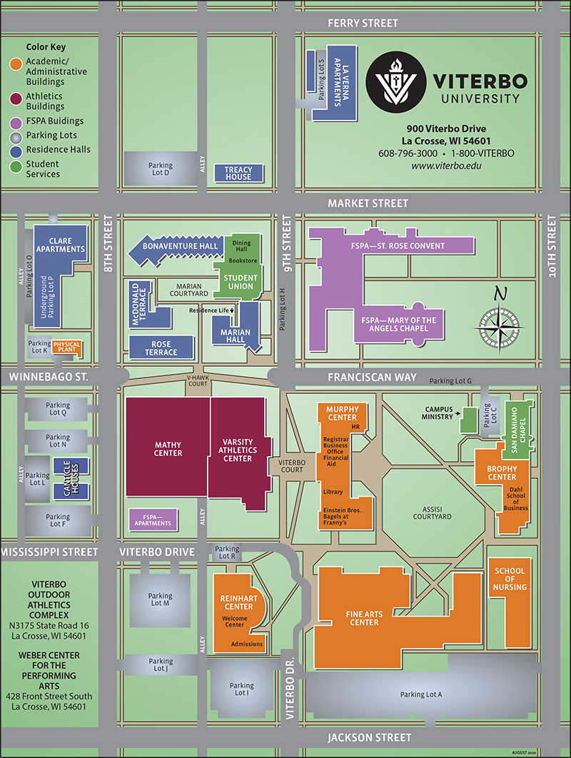 Viterbo Campus Map