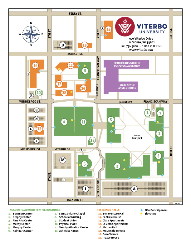 Viterbo Campus Map