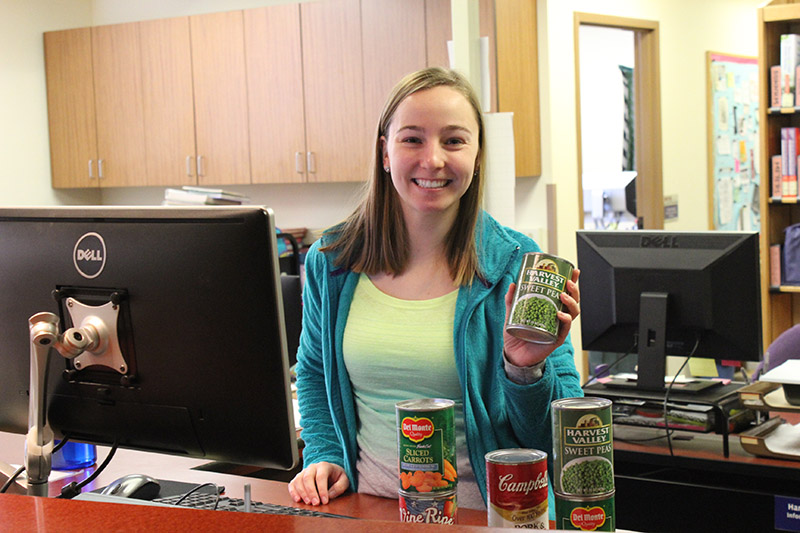 Student with food