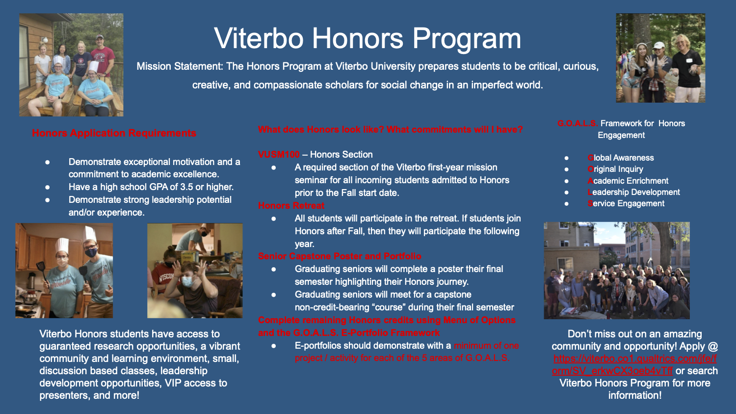 Honors Program at Viterbo
