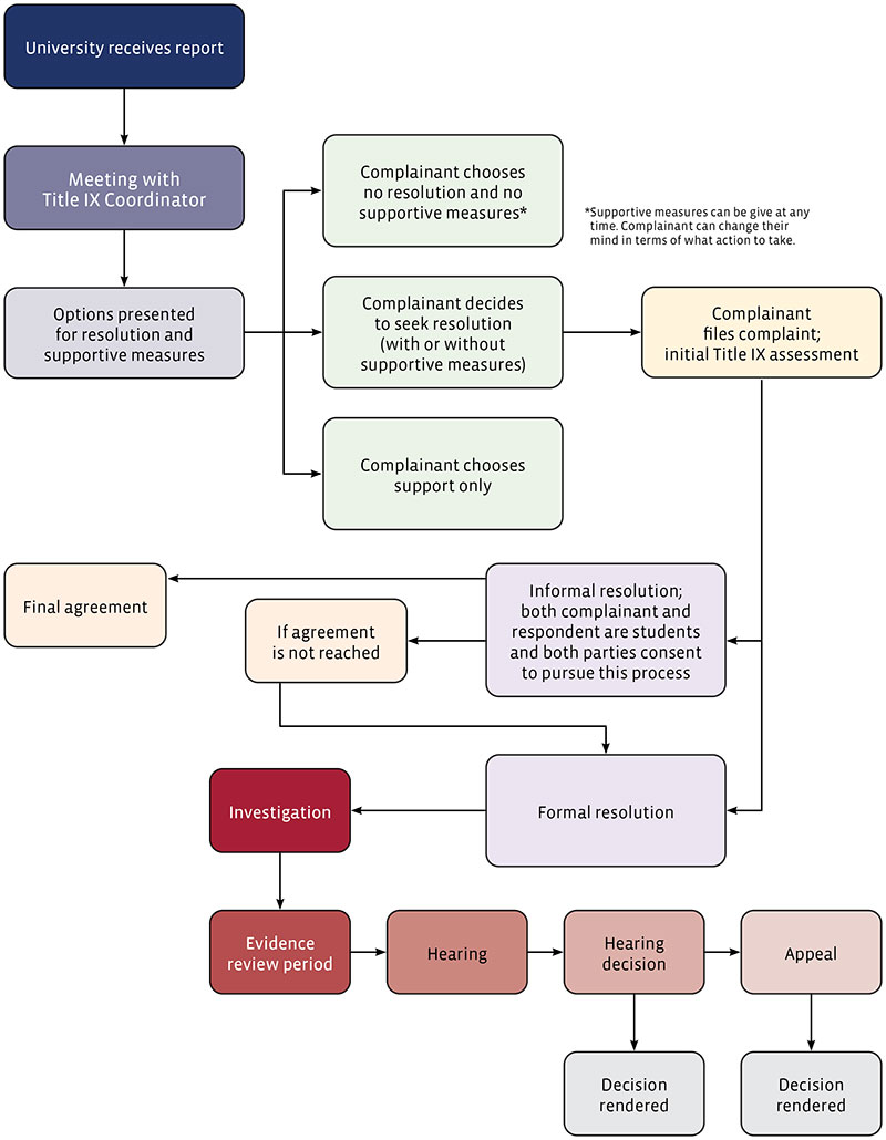 Sexual Misconduct Process Flowchart