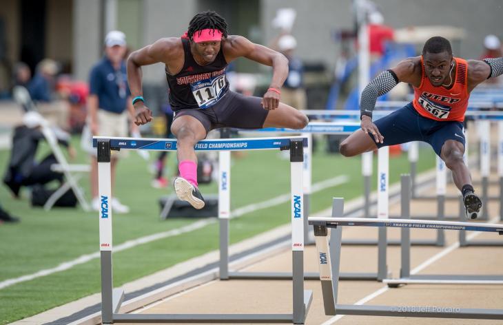 Devon Montgomery hurdles