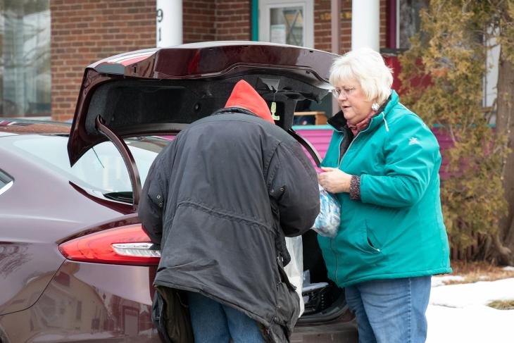 Susan Rieple Graf When the pandemic closed the Franciscan Hospitality House she managed, Susan Rieple Graf took to the streets to help people who were homeless and others in need.