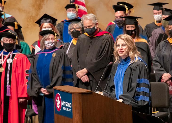 Sara Cook at commencement