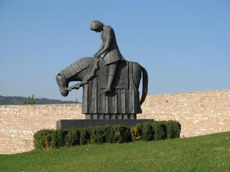 St. Francis horse statue