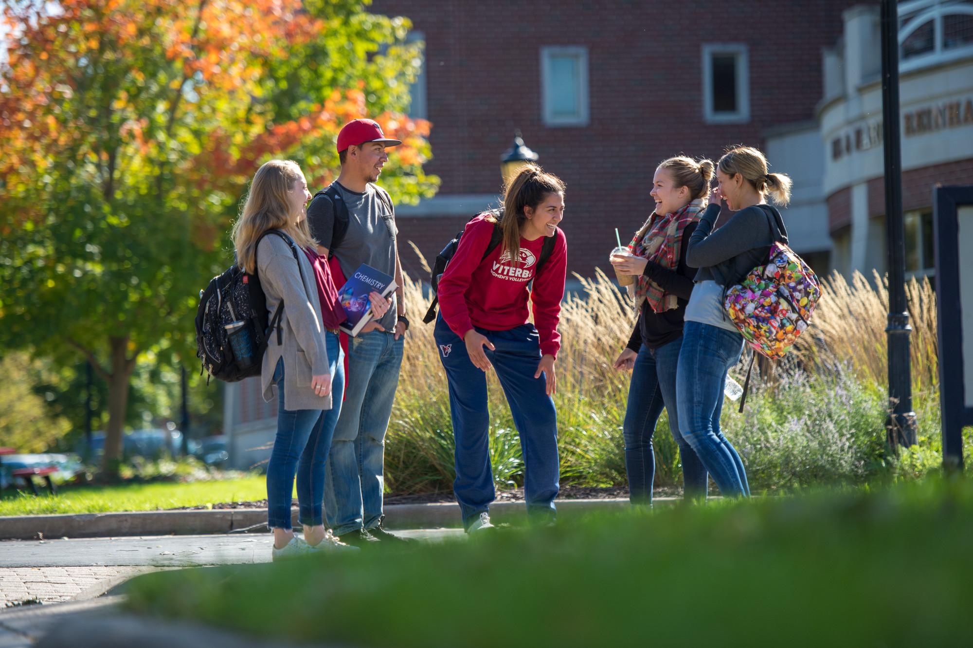 Students laughing