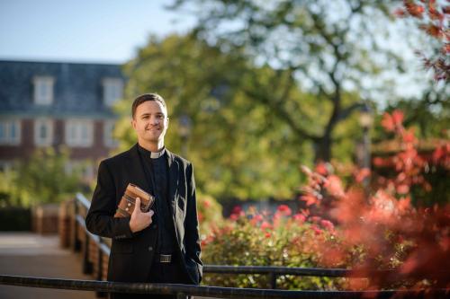 The Rev. Michael Churchill in seminary