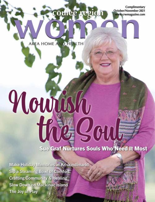Graf's story was featured on the cover of a recent edition of Coulee Region Women magazine. Graf's story was featured on the cover of a recent edition of Coulee Region Women magazine.