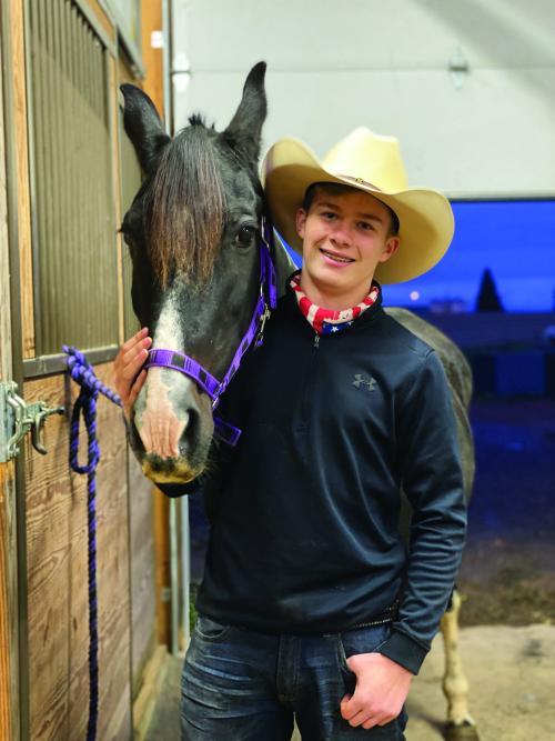 Jason Lenz with Horse