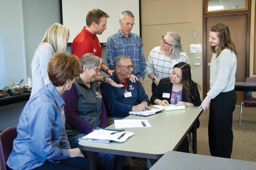 Scott Mihalovic and Viterbo education department colleagues