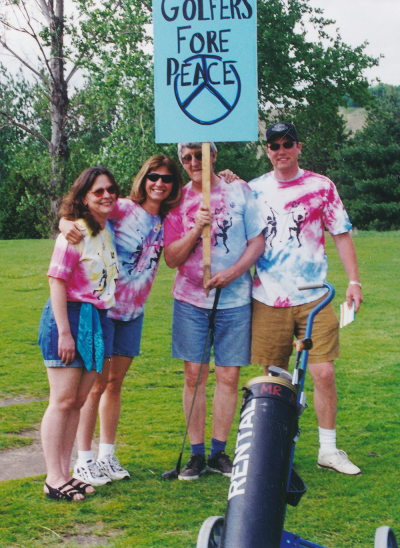 Deb Murray and psychology department golf group