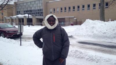 Sister Delphine, as she was affectionately known at Viterbo, didn't like the winter cold much when she was at Viterbo, but she liked the snow. 