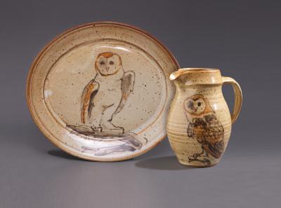 Owls on Frank Gosar stoneware