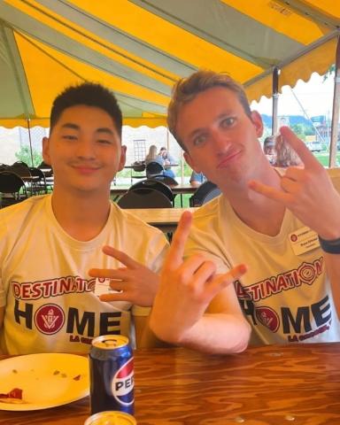 Drew Ilg and Friend at Viterbo