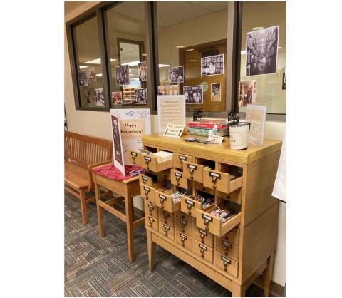 Library card catalog