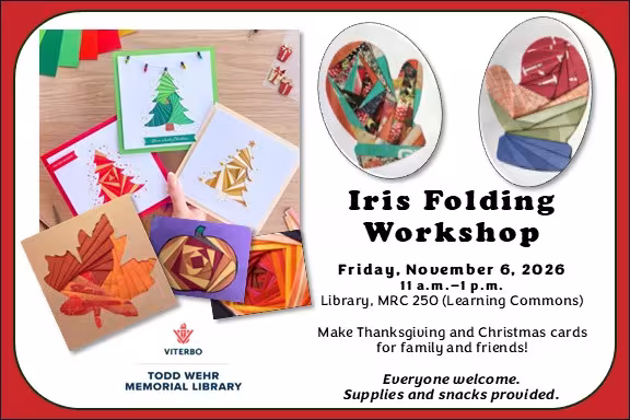 Iris folding workshop promo