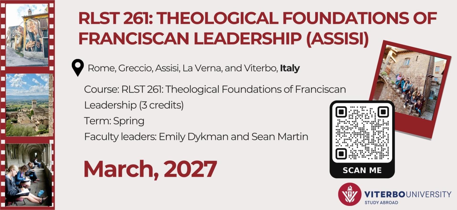 Theological Foundations of Franciscan Leadership (Assisi)