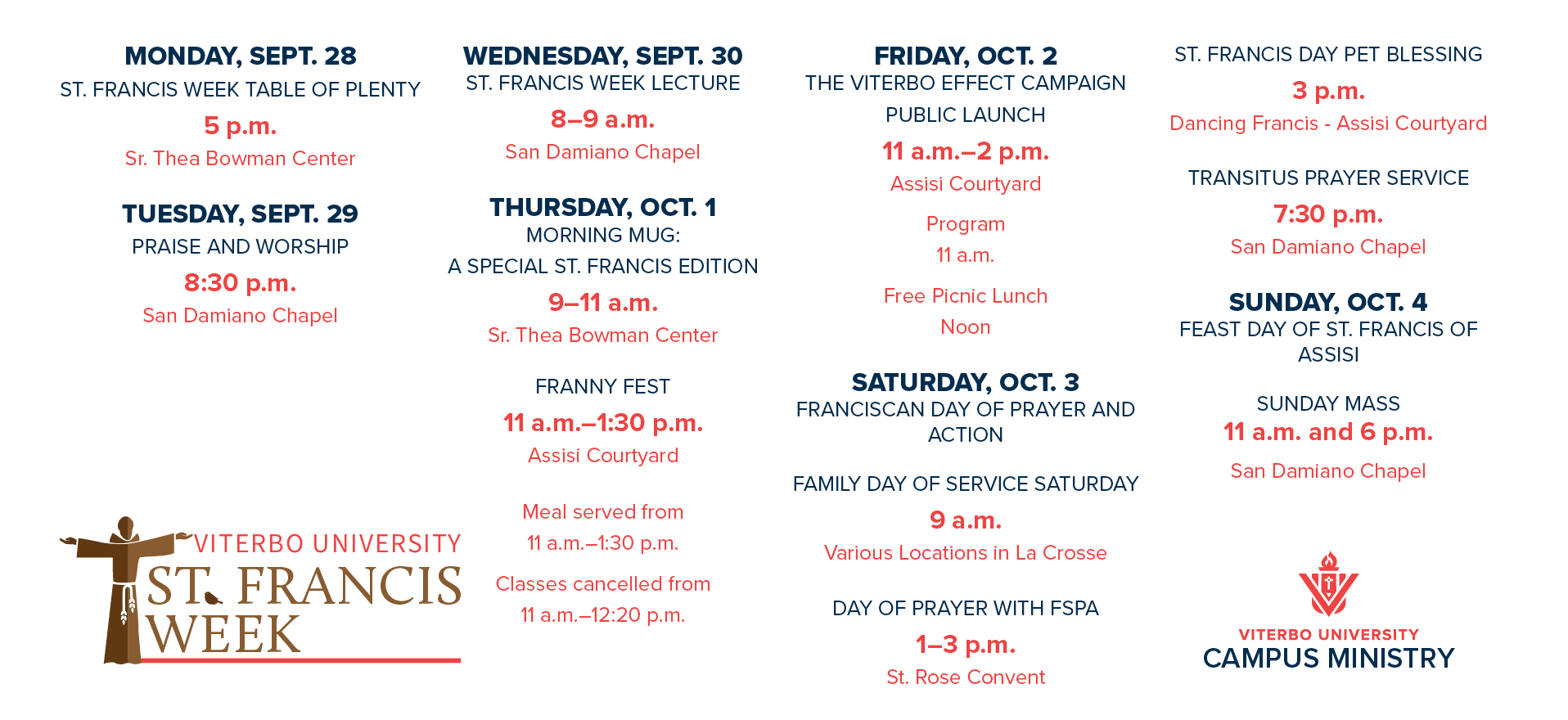 Saint Francis Week 2026
