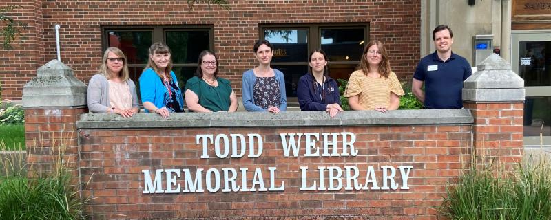 Todd Wehr Memorial Library Staff, August 2021