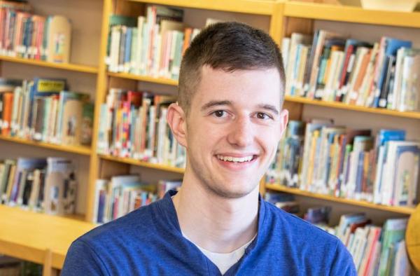 Viterbo criminal and community justice senior Andrew Kyle is enthusiastic about the community emphasis in his studies.
