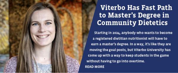 Viterbo Has Fast Path to Master’s Degree in Community Dietetics
