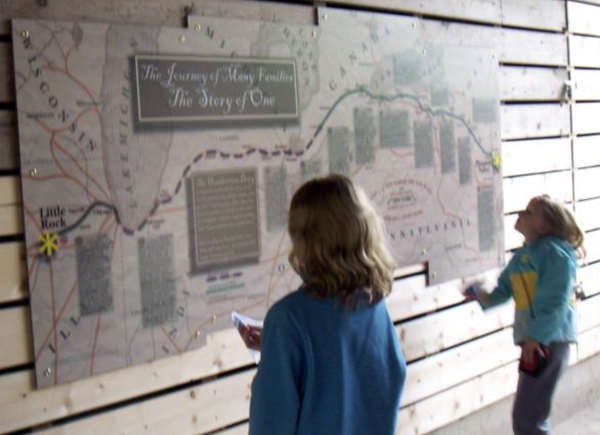 Interpretive signs for nature centers and museums have been a big part of Linda Wallis's illustration business.