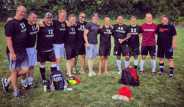 Darren Orcutt and soccer alums Darren Orcutt and soccer alums