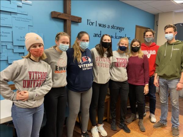 Group Shot Service Catholic Charities Warming Center - MLK Day Service 2021 Group photo of service at Catholic Charities Warming Center downtown La Crosse.