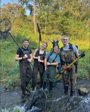 Kate Luzenski, Biochemistry Major in the field