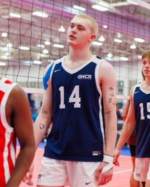 Styrk Myhre, Biology Major playing V-Hawk Volleyball.jpg