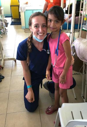 Jordyn Keyes got to know many young patients during her Philippines internship,