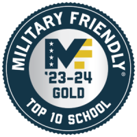 Military Friendly Top 10 School Gold 23-24