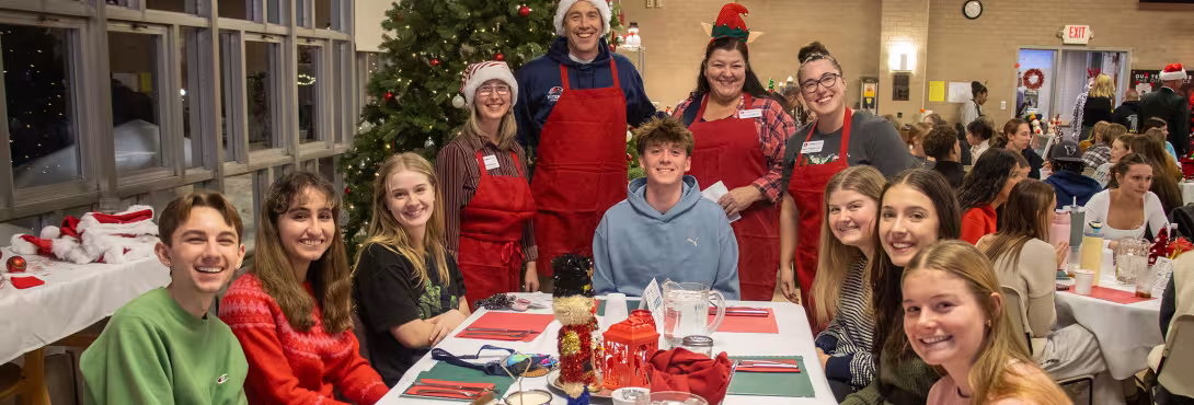 Students at table